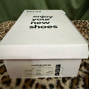 Belos White Rhinestone Bridal Casual Sneakers - Size 8.5